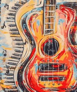 Abstract Guitar Paint By Numbers