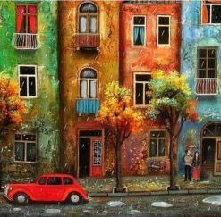Colorful City Paint By Numbers