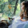 Girl And Kitty Paint By Numbers