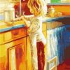 Girls In Kitchen Paint By Numbers