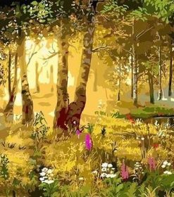 Sunny Forest Paint By Numbers