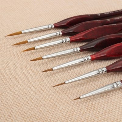 Triangular paint brush for paint by numbers