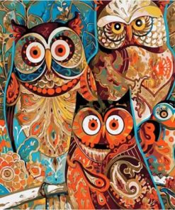 Vintage Owl Paint By Numbers