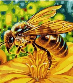 Yellow Bee Paint By Numbers