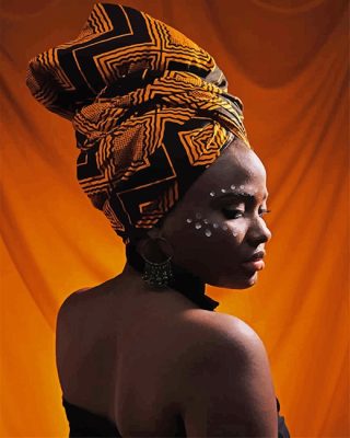 Aesthetic African Woman Art Paint By Numbers