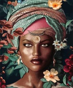 African Beautiful Woman Paint By Numbers