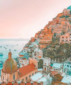 Amalfi Coast Italy Art Paint By Numbers