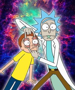 Crazy Rick And Morty Art Paint By Numbers