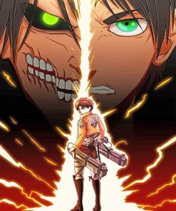 Eren Anime Attack On Titan Paint By Numbers