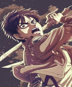 Eren Attack On Titan Art Paint By Numbers