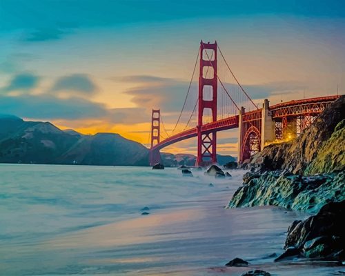 Golden Gate Bridge San Francisco Paint By Numbers