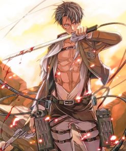 Levi Attack On Titan Anime Paint By Numbers