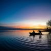 People In The Boat Silhouette Paint By Numbers