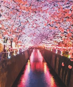 Sakura Cherry Blossom Paint By Numbers