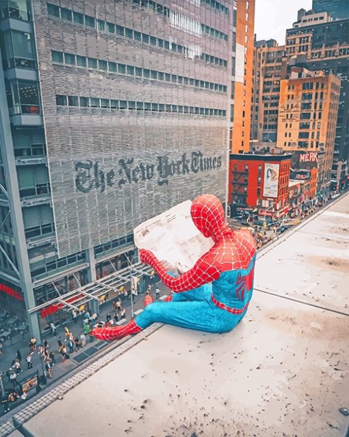 Spiderman New York Time Paint By Numbers