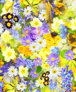 Spring Flowers Paint By Numbers