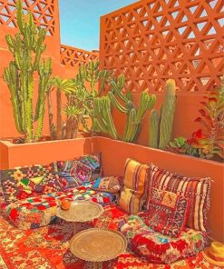 Beautiful Moroccan Living Room Paint By Numbers