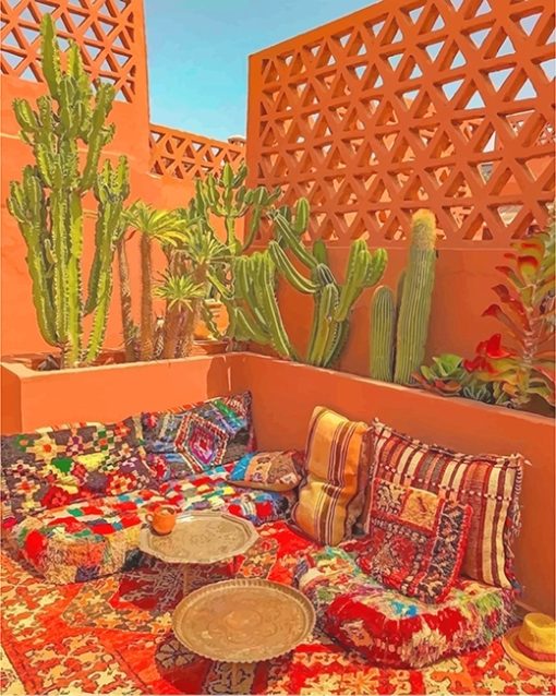 Beautiful Moroccan Living Room Paint By Numbers