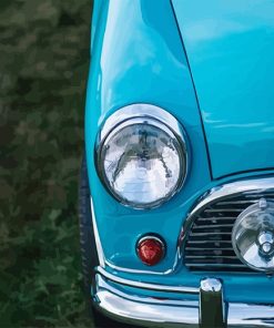 Blue Classic Car Paint By Numbers