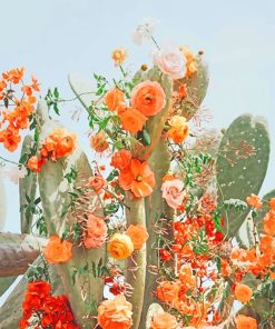 Cactus Flower Aesthetic Paint By Numbers