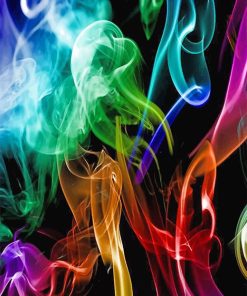 Colorful Light Smoke Paint By Numbers
