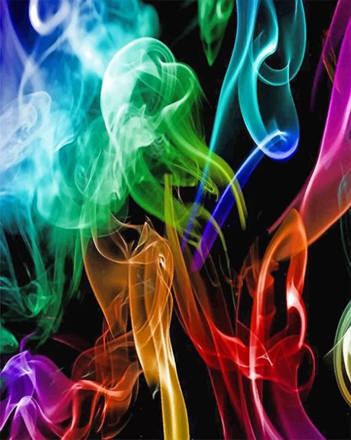 Colorful Light Smoke Paint By Numbers