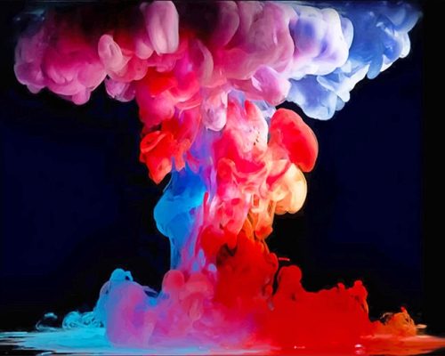 Colorful Smoke Abstract Paint By Numbers
