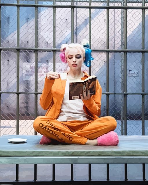 Harley Quinn Reading Paint By Numbers