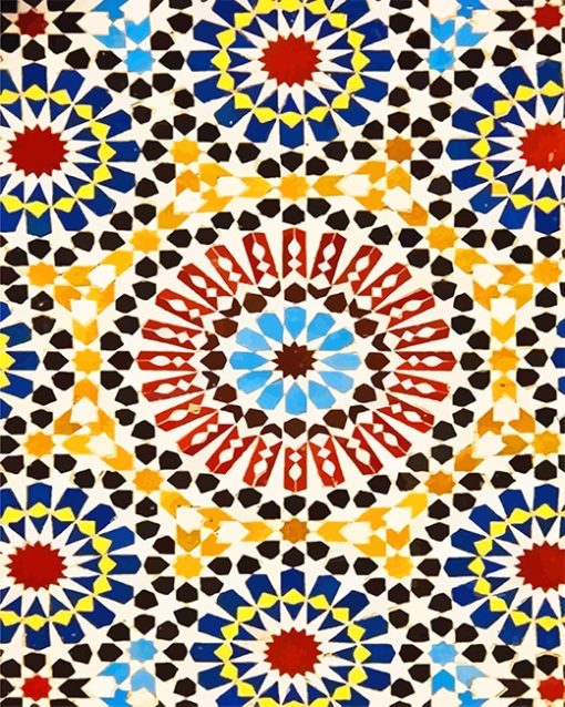 Islamic Geometric Art Paint By Numbers