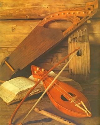 Medieval Bard Instrument Paint By Numbers
