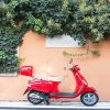 Vespa Red Scooter Paint By Numbers