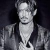 Black And White Johnny Depp Paint By Numbers