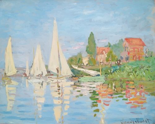 Claude Monet Regatta At Argenteuil Paint By Numbers
