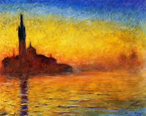 Claude Monet Twilight Venice Paint By Numbers