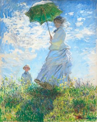 Claude Monet Woman With Parasol Paint By Numbers