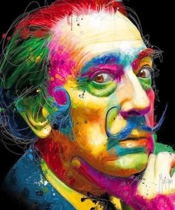 Colorful Salvador Dali Portrait Paint By Numbers