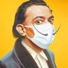 Salvador Dali Wearing Mask Paint By Numbers