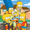 The Simpsons Family Art Paint By Numbers