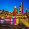 Toronto Canada By Night Paint By Numbers