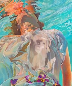 Woman Swimming In The Water Paint By Numbers