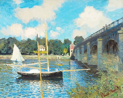 Claude Monet The Bridge At Argenteuil Paint By Numbers