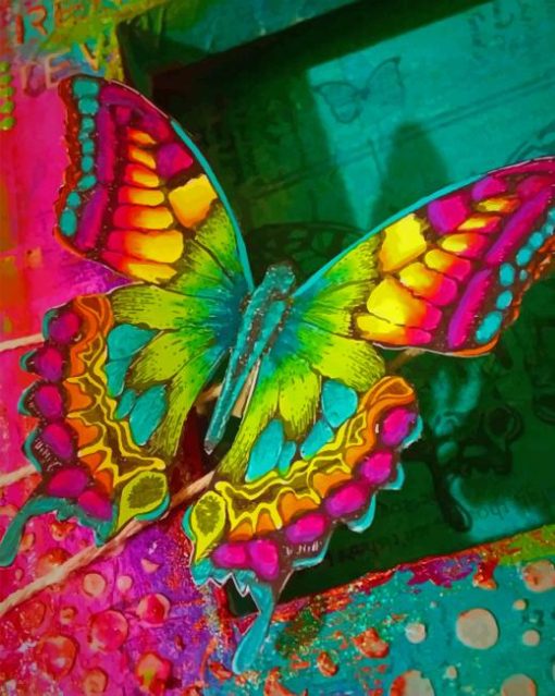 Colorful Butterfly Paint by numbers