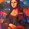 Vintage Colorful Mona Lisa paint by numbers
