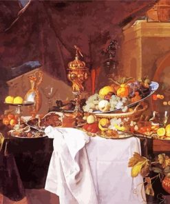 A Table Of Desserts By Jan Davidsz Paint By Numbers