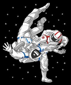 Astronauts Jiu Jitsu Paint By Numbers