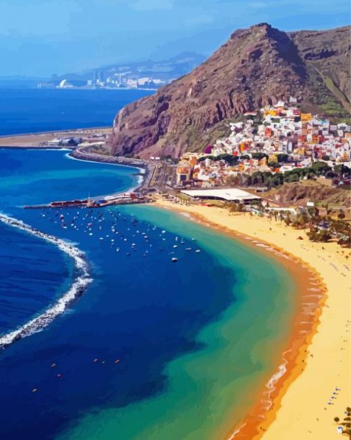 Canary Islands Coast Paint By Numbers