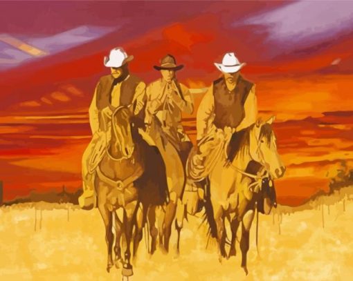 Cowboys In Arizona Art Paint By Numbers