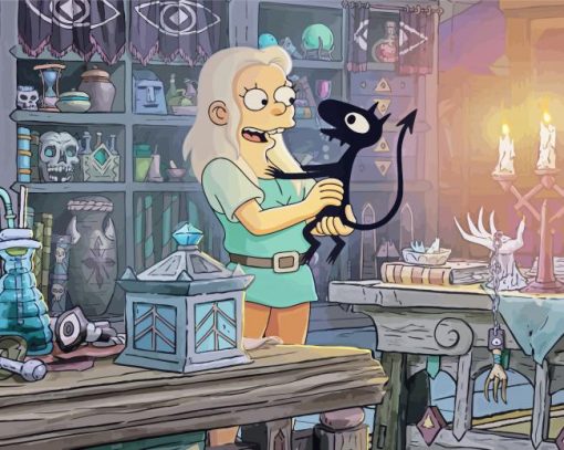 Disenchantment Bean And Luci Paint By Numbers