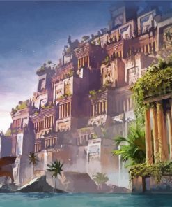 Hanging Gardens Of Babylon Paint By Numbers
