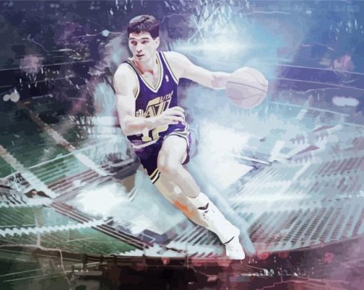 John Stockton King Of The Pass Paint By Numbers